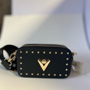 Black Studded Crossbody Bag